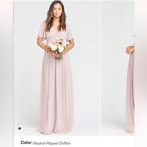 Show Me Your Mumu Emily Bridesmaid Dress in Neutral Mauve Size Medium